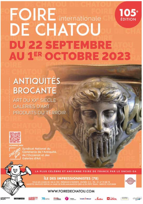 Foire de Chatou : Une Plongée dans l'Histoire de l'Art avec la galerie de l'Astrée lors de la 105e édition .