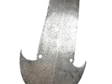 Загрузить изображение в средство просмотра галереи, FRANCE. Fer de pertuisane gravé sur une face des arme de France et de motifs floraux, signée "J. GONET"