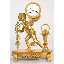 Загрузить изображение в средство просмотра галереи, PENDULE EMPIRE dite Bacchus vendangeur