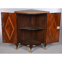 Загрузить изображение в средство просмотра галереи, Encoignure en bois de placage ouvrant par deux vantaux