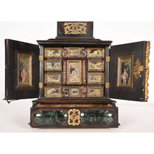Charger l&#39;image dans la galerie, Très rare cabinet à bijoux Louis XIII

