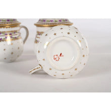 Загрузить изображение в средство просмотра галереи, 6 PETITS POTS A CRÈME en porcelaine de PARIS