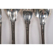 Загрузить изображение в средство просмотра галереи, Serie De 6 Couverts En Argent Massif Aux Fermiers Généraux (1775-1777).