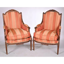 Загрузить изображение в средство просмотра галереи, Paire de bergères d'époque Louis XVI