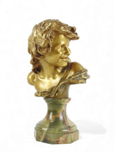 Load image into Gallery viewer, Jean Antoine INJALBERT (1845-1933) Buste d'enfant rieur.