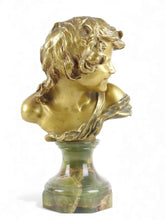 Load image into Gallery viewer, Jean Antoine INJALBERT (1845-1933) Buste d'enfant rieur.
