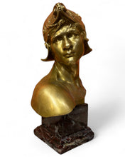 Charger l'image dans la galerie, Tête De Mercure 1895 - 1900 Emmanuel Hannaux H.22 Cm