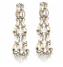 Charger l'image dans la galerie, Grande Paire d'Appliques XIXe Siècle 120 Cm