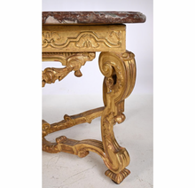 Charger l'image dans la galerie, Table à gibier Louis XIV de forme rectangulaire en bois doré