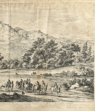 Load image into Gallery viewer, Vüe de la ville et faubourg de Salins, Chasteaux, Montagnes et situation du lieu de la Franche Conté. XVIIe