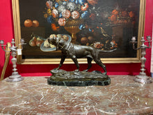 Загрузить изображение в средство просмотра галереи, Grand bronze - Léon BUREAU (1866-1906) " Chien à l'arrêt "