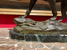 Загрузить изображение в средство просмотра галереи, Grand bronze - Léon BUREAU (1866-1906) " Chien à l'arrêt "