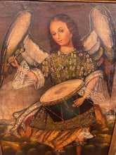 Загрузить изображение в средство просмотра галереи, école De Cuzco, 19e Siècle - Un Ange Batteur