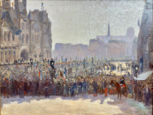 Charger l'image dans la galerie, "La foule de l'Hôtel de Ville - Funérailles nationales de Félix Faure, 23 février 1899"