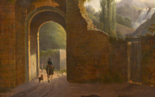 Загрузить изображение в средство просмотра галереи, Paysage animé sur fond de ruinesTivoli (?) Epoque: début XVIIIème