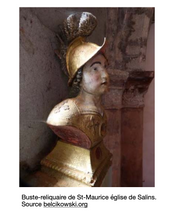 Загрузить изображение в средство просмотра галереи, Grande statue de saint Maurice XVIIè en noyer
