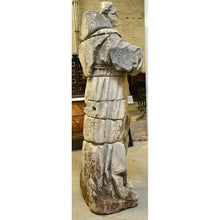 Загрузить изображение в средство просмотра галереи, Très importante statue représentant Saint François d’Assise Ep.XVIè
