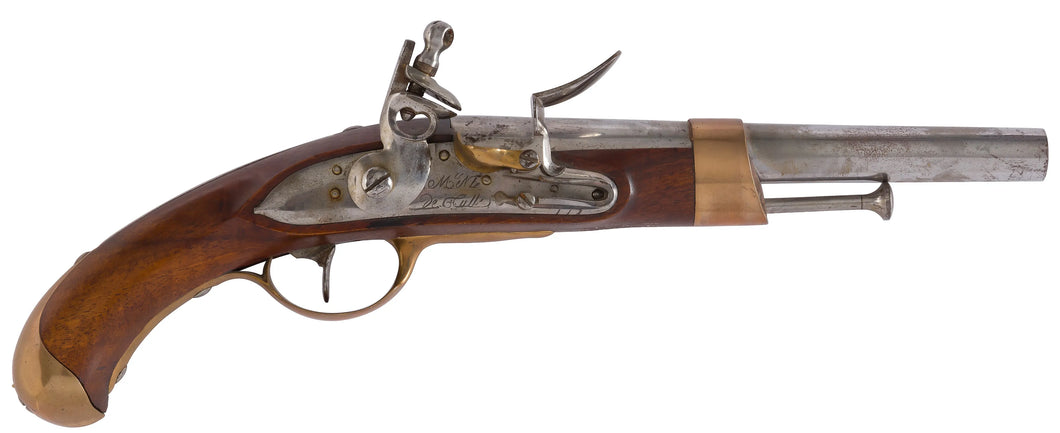 Pistolet de marine modèle 1786 à silex