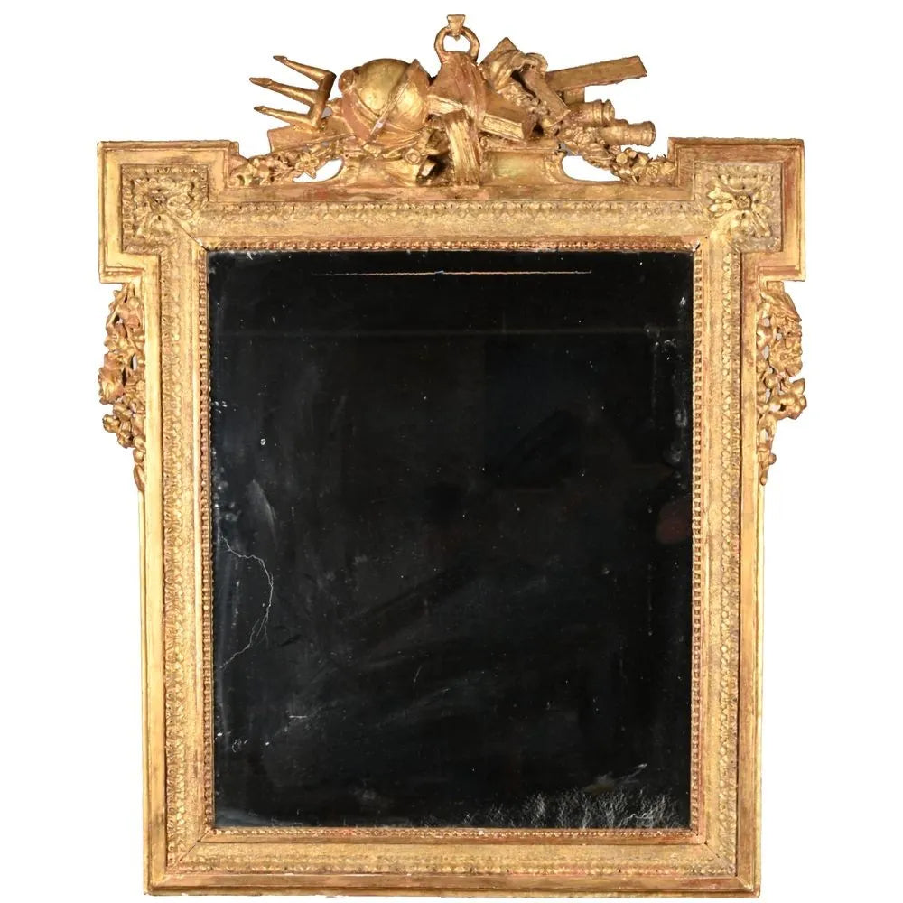 Élégant miroir d'armateur d'époque Louis XVI