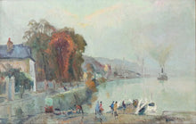 Загрузить изображение в средство просмотра галереи, Robert PINCHON (1886-1943) Bords de Seine aux environs de Rouen
