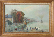 Загрузить изображение в средство просмотра галереи, Robert PINCHON (1886-1943) Bords de Seine aux environs de Rouen
