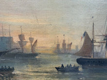 Load image into Gallery viewer, G.S WART « La flottille dans la rade de Toulon (?) » fin XIXè
