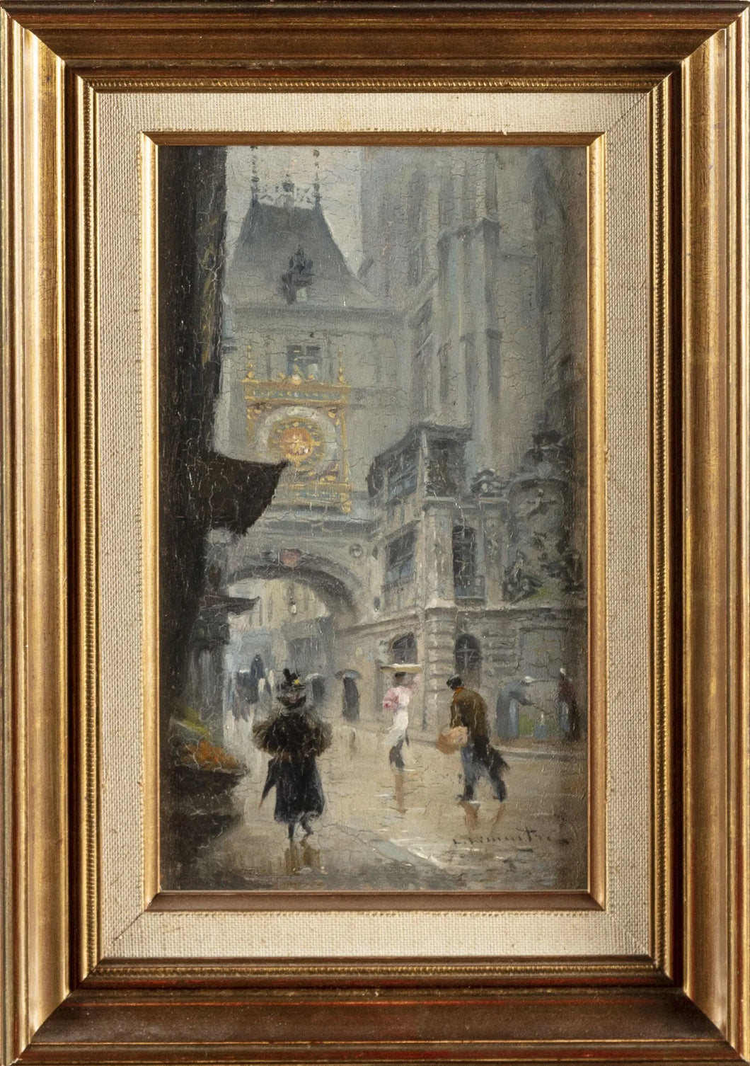 Léon-Jules LEMAITRE (1850-1905) La Rue du Gros Horloge