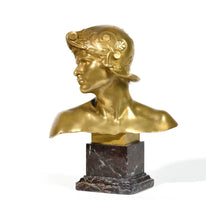 Charger l'image dans la galerie, Tête De Mercure 1895 - 1900 Emmanuel Hannaux H.22 Cm
