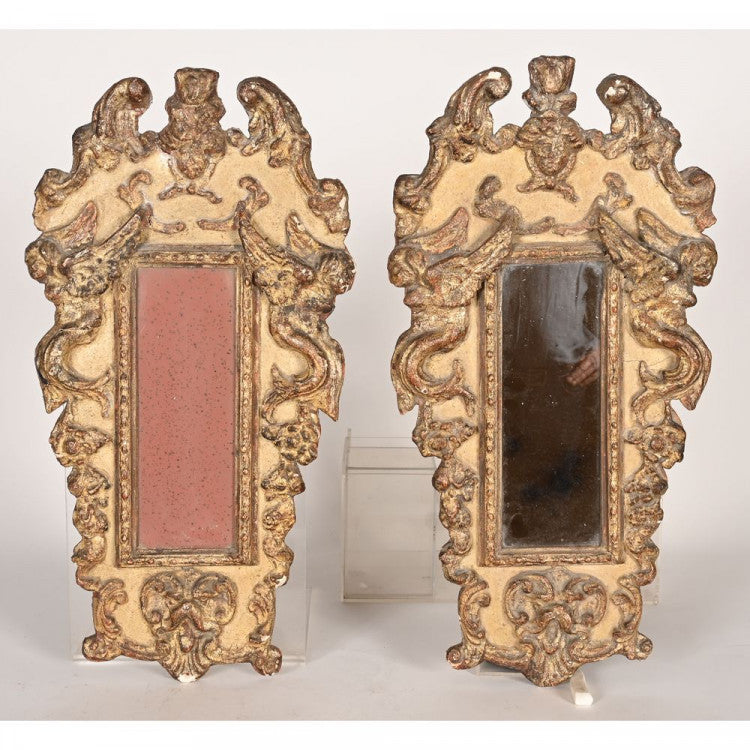 Paire de miroirs Vénitiens d'époque XVIIIè