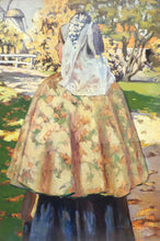 Load image into Gallery viewer, Attribué à George Hitchcock &quot;Jeune fille au moment des Vêpres&quot;
