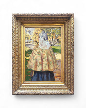Load image into Gallery viewer, Attribué à George Hitchcock &quot;Jeune fille au moment des Vêpres&quot;
