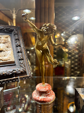 Charger l&#39;image dans la galerie, Claire Colinet (1880-1950) &quot;La Jongleuse Nue&quot;, bronze doré, Art déco. (La Jongleuse Nue)

