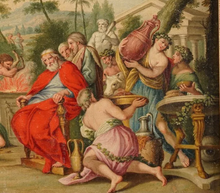 Load image into Gallery viewer, Ecole française vers 1800 "La rencontre d'Abraham et Melchisédek"
