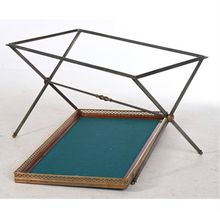 Load image into Gallery viewer, Table basse à piètement en X Circa 1970
