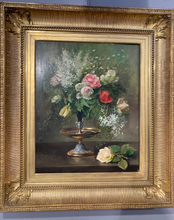 Загрузить изображение в средство просмотра галереи, Les roses par G. Haquette XIXè
