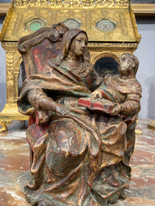 ITALIE, Fin XVIle, "L'Éducation de la Vierge par sa mère sainte Anne "