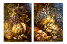 Load image into Gallery viewer, CERQUOZZI Michelangelo (Attribué à) Rome 1602-1660 paire d&#39;huile sur toile.
