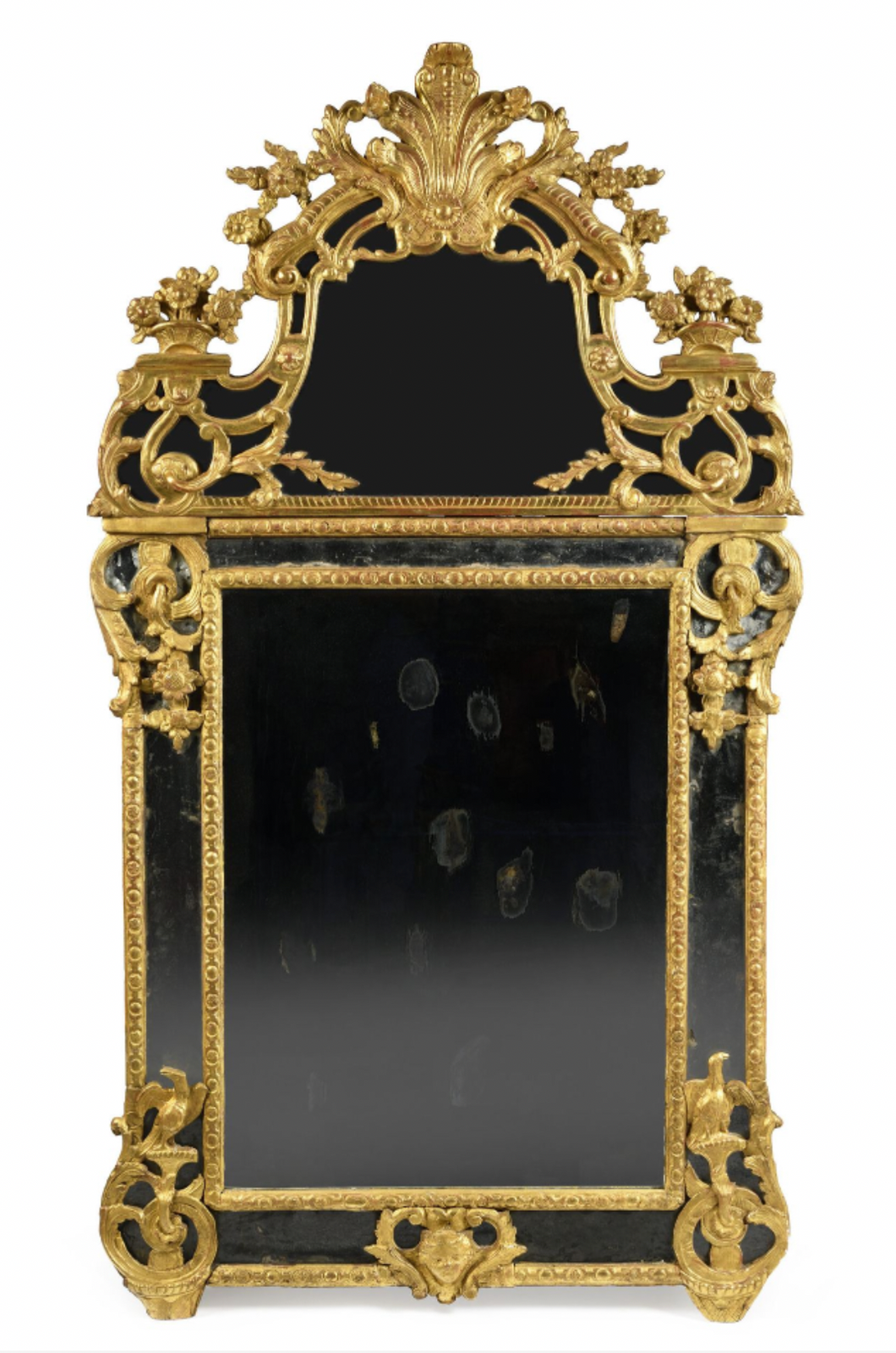 Miroir à parecloses Epoque Régence