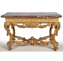 Charger l'image dans la galerie, Table à gibier Louis XIV de forme rectangulaire en bois doré
