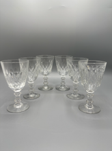 Charger l'image dans la galerie, BACCARAT - 6 verres à vin en cristal, modèle Armagnac
