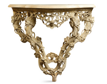 Load image into Gallery viewer, Paire de consoles aux pampres de vigne. Ep Louis XV
