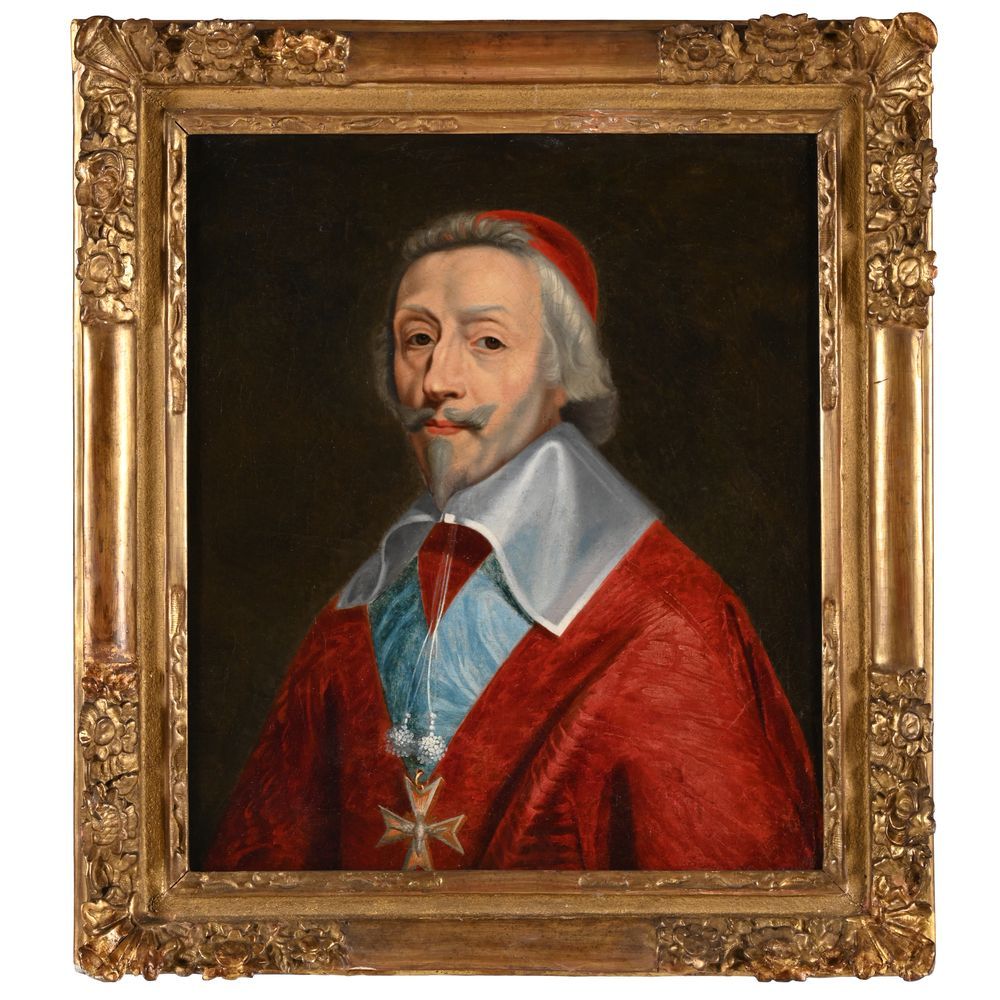 Ecole Française du XIXe «Portrait de Richelieu»
