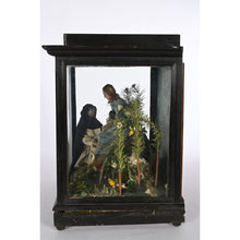 Charger l&#39;image dans la galerie, Diorama en cire représentant une vierge à l’enfant
