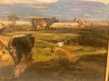 Load image into Gallery viewer, Auguste-François LIEVRE Paysage aux vaches HST signée et datée 1854
