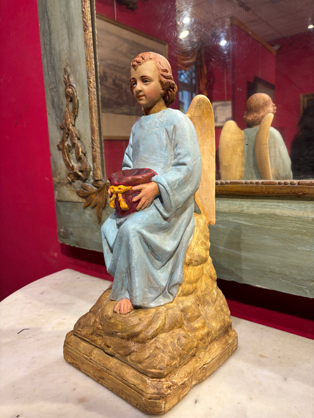 Ange Quêteur XIXe 40 cm