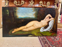 Charger l&#39;image dans la galerie, Diane au repos École du XXe siècle Huile sur toile, 62 × 120 cm
