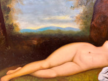 Charger l&#39;image dans la galerie, Diane au repos École du XXe siècle Huile sur toile, 62 × 120 cm
