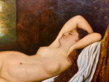 Charger l&#39;image dans la galerie, Diane au repos École du XXe siècle Huile sur toile, 62 × 120 cm
