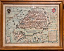Charger l'image dans la galerie, Carte d'Anvers, Gravure réhaussée, Ep XVIIème
