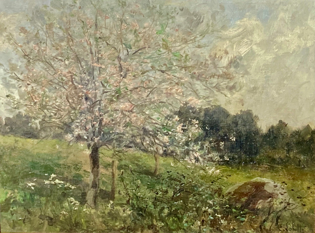 LABITTE Eugène Léon (1858-1937) - Pommier en fleurs.